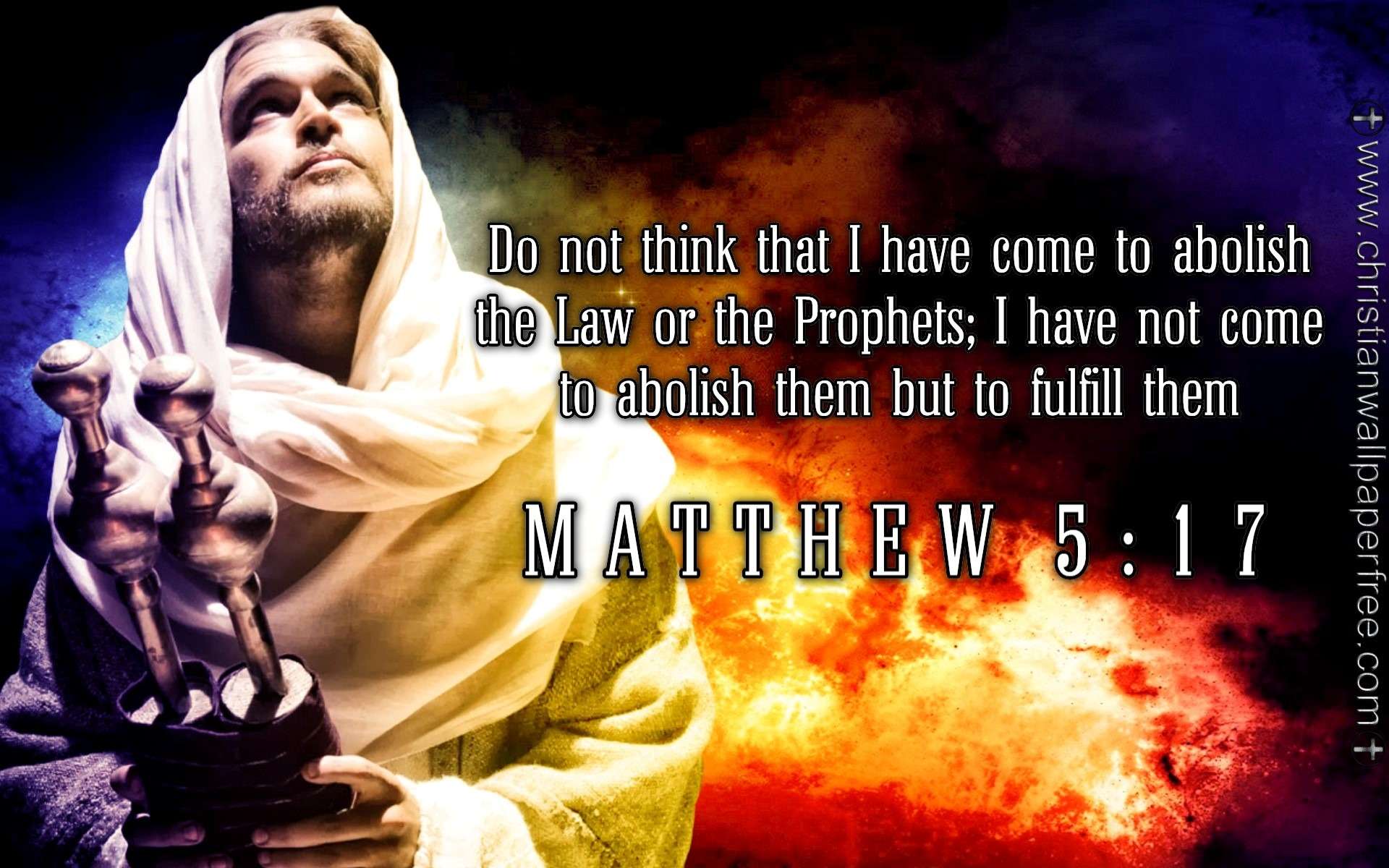 Matthew 5 Verse 17 ESV