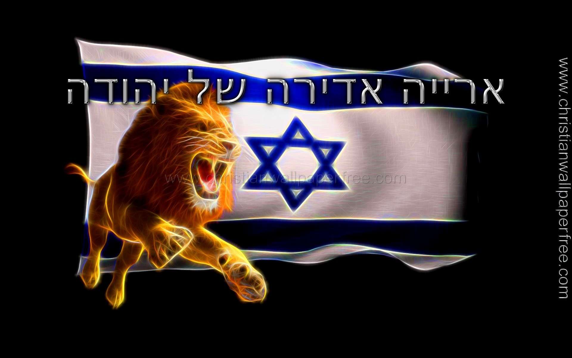 Mighty Lion of Judah In Hebrew Luminous
