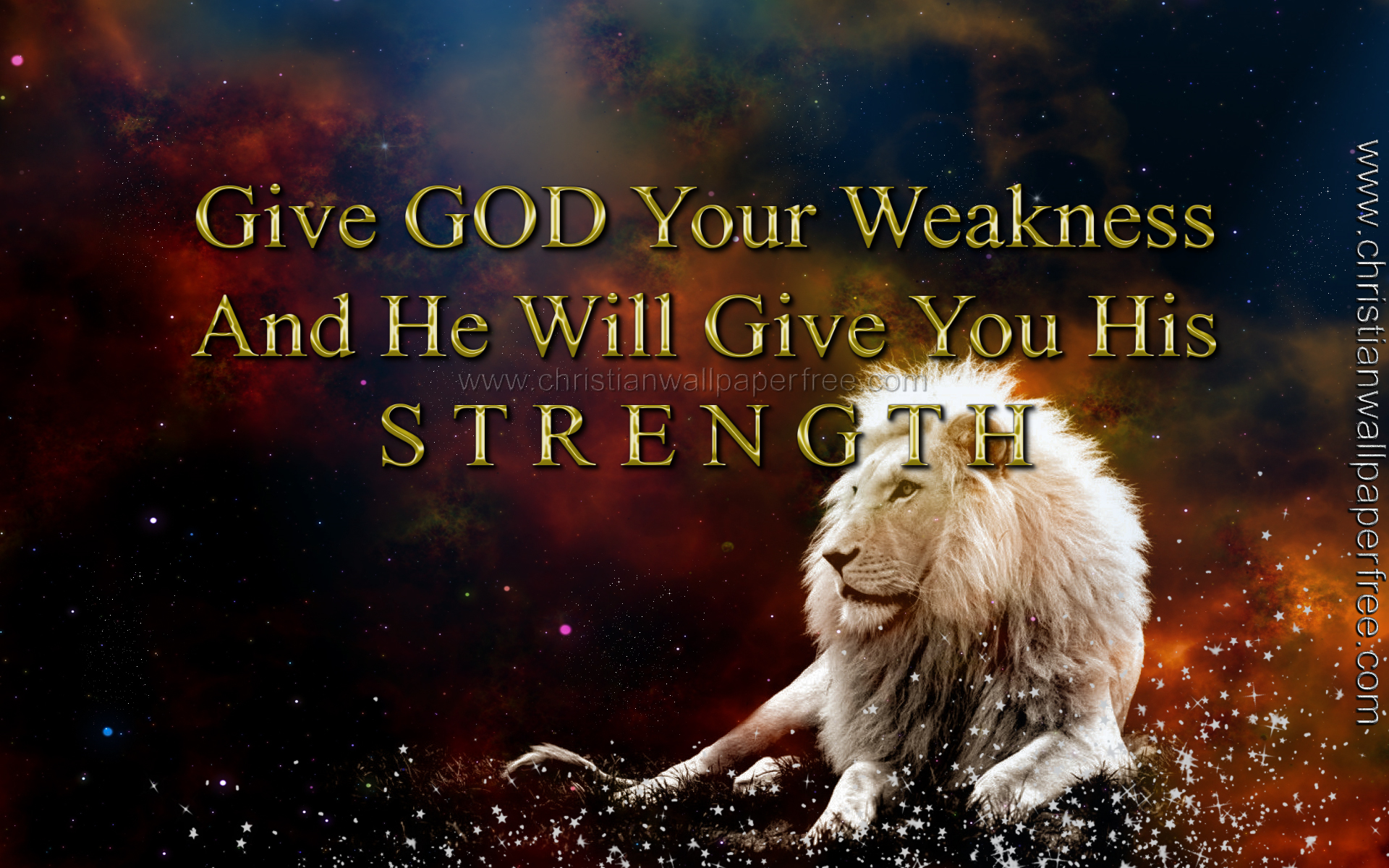 Your Weakness For His Strength