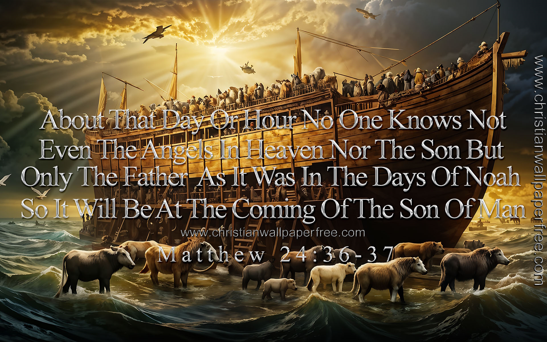 No One Knows Matthew 23 Verses 36 37