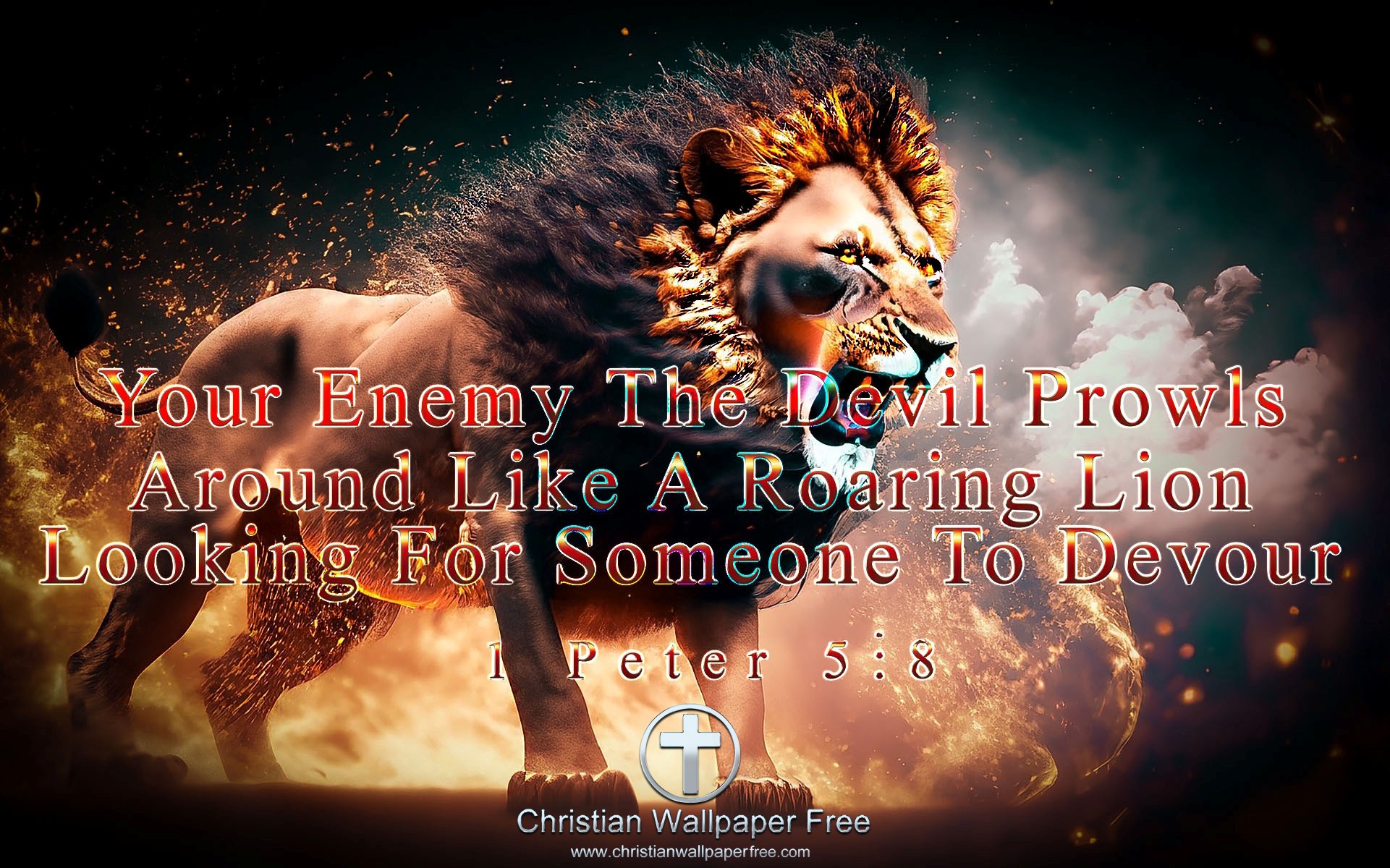 The Devil Prowls 1 Peter 5 Verse 8 Edited