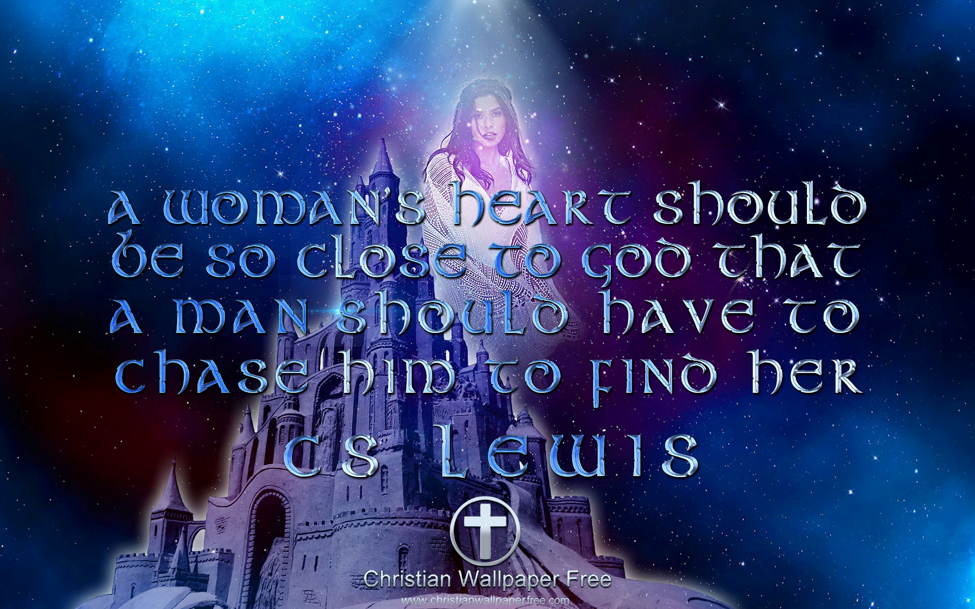 A Womans Heart Quote by CS Lewis Edited