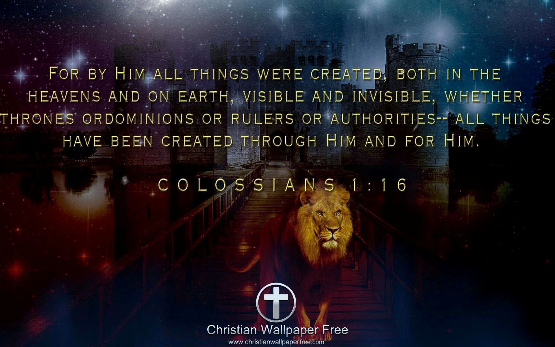 Colossians 1 Verse 16 Edited