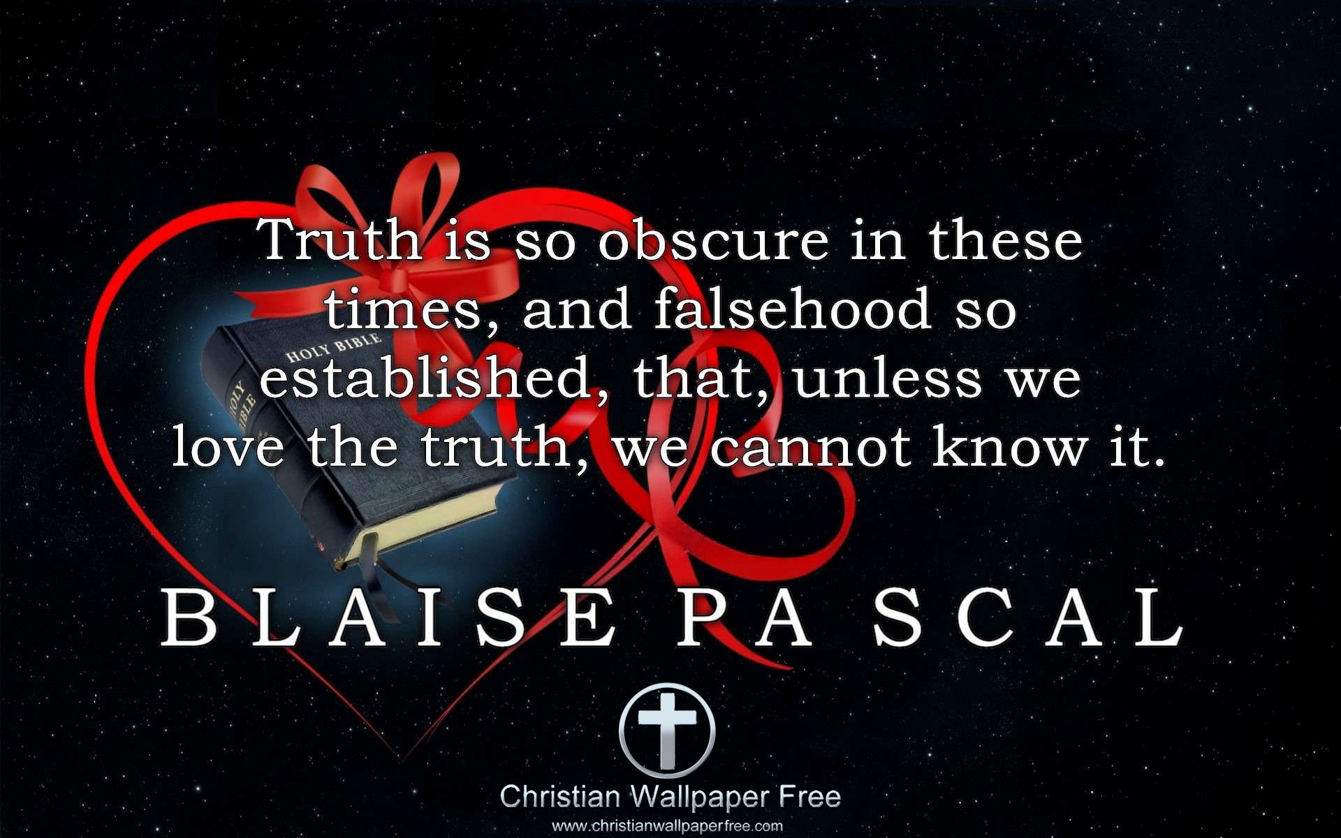 Truth Quote Blaise Pascal Edited