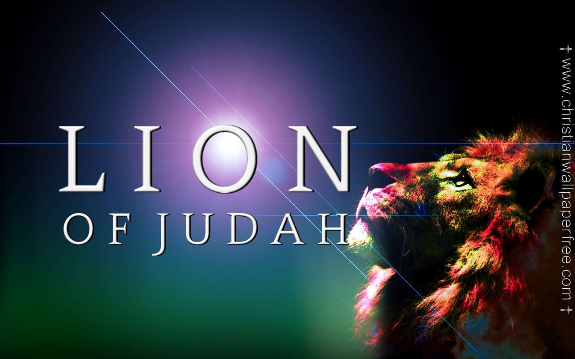 Lion of Judah With Aurora Silver