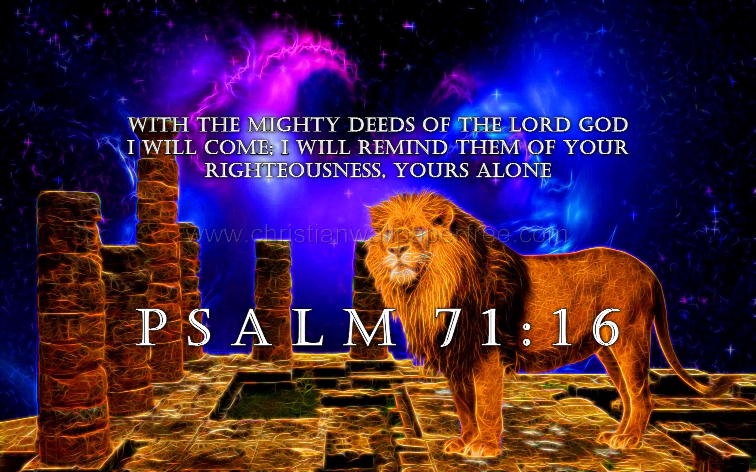 Psalm 71 Verse 16
